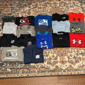 Under Armour Assorted Logo long sleeve Tops - Lot of 17 Size Small/7